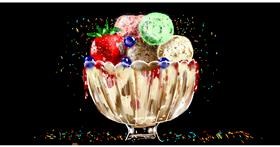 Drawing of ice cream by Eclat de Lune