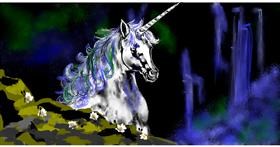Einhorn-Zeichnung von Eclat de Lune