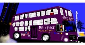 Drawing of bus by Chaching