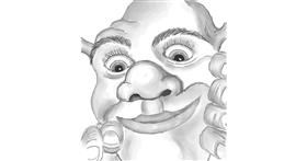 Drawing of Shrek by GreyhoundMama